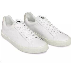 Men's Esplar Low Top Leather Sneakers White US Size 10 EU Size 43 Pre-Owned